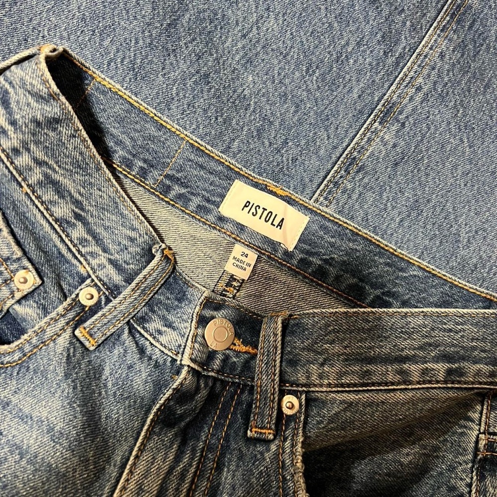 Pistola Blue Straight Jeans Classic Denim